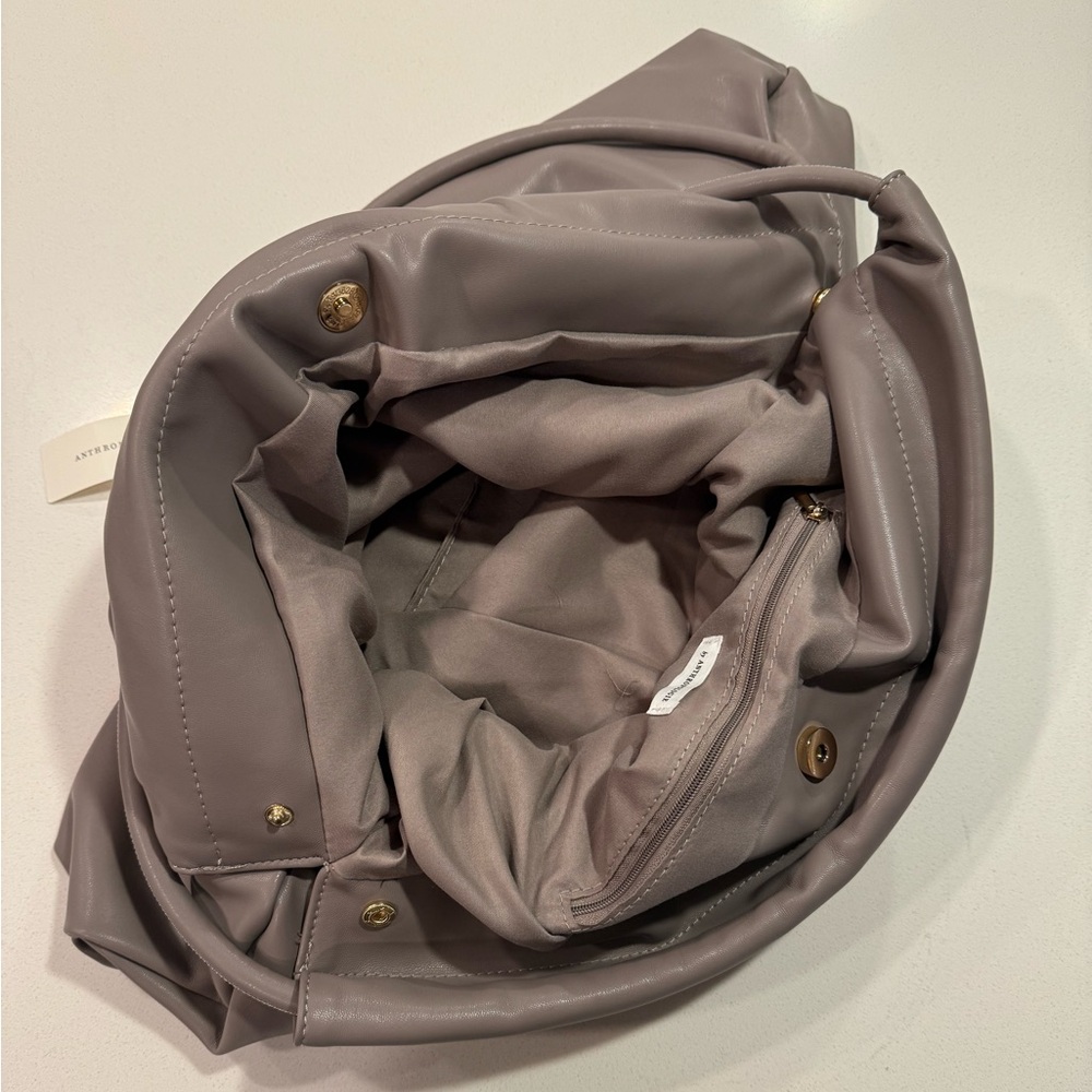 NWT Anthropologie Large Scrunch Tote - Picture 3 of 3